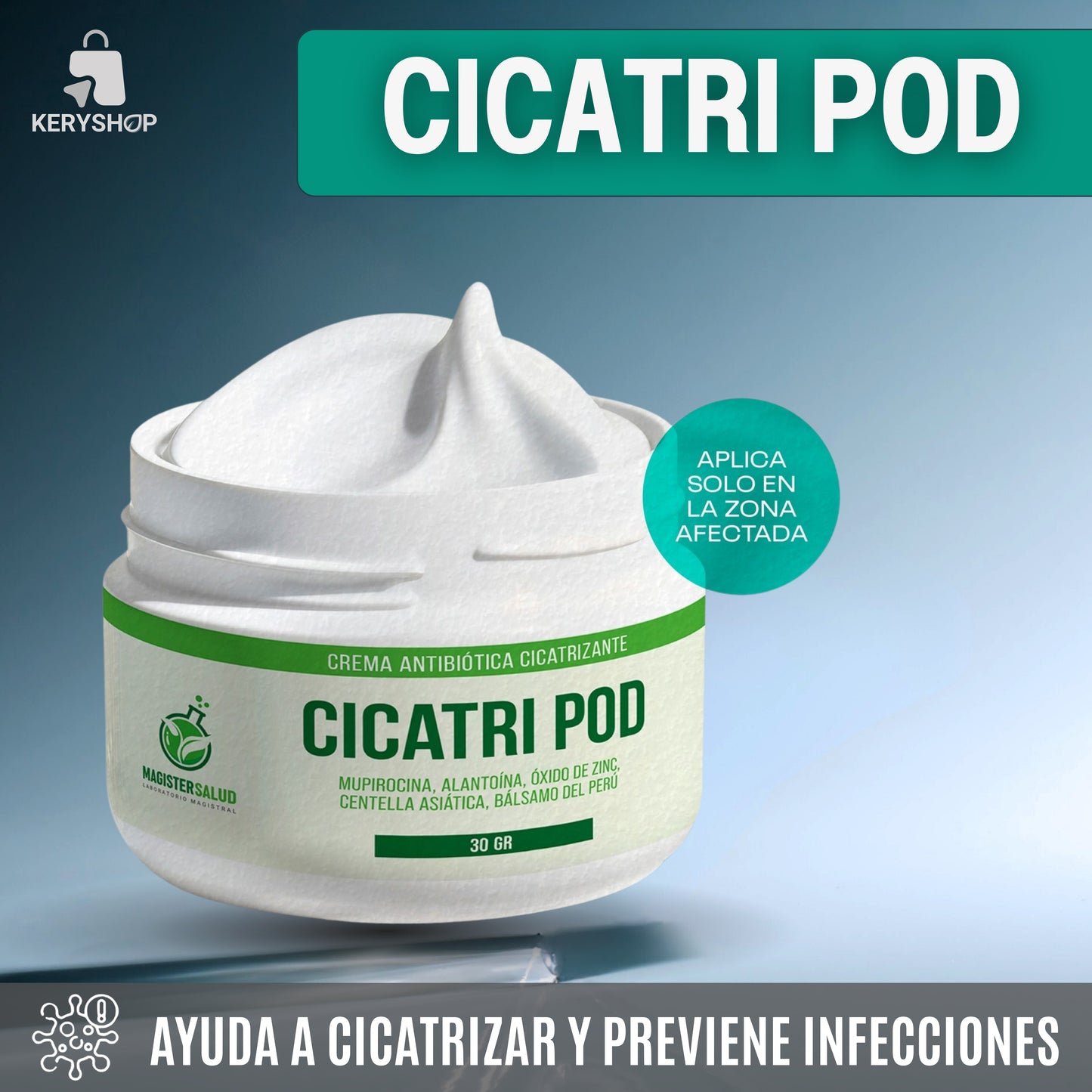 CICATRI POD - Cicatriza y previene Infecciones